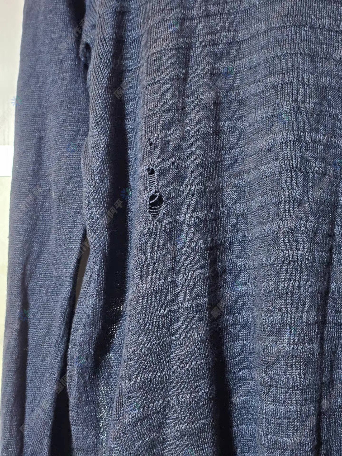 Balmain Blue Ribbed Knit Long Sleeve Sweater S Size US S / EU 44-46 / 1 - 4 Thumbnail