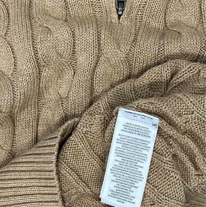 Polo Ralph Lauren Polo Ralph Lauren FW22 Men's Cable-Knit Half-Zip Sweater Size US XS / EU 42 / 0 - 2 Thumbnail