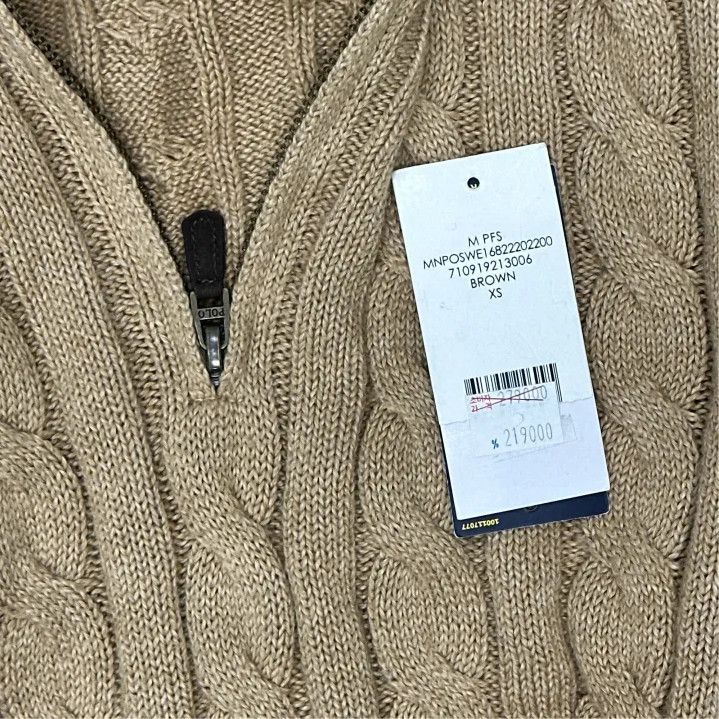 Polo Ralph Lauren Polo Ralph Lauren FW22 Men's Cable-Knit Half-Zip Sweater Size US XS / EU 42 / 0 - 4 Thumbnail