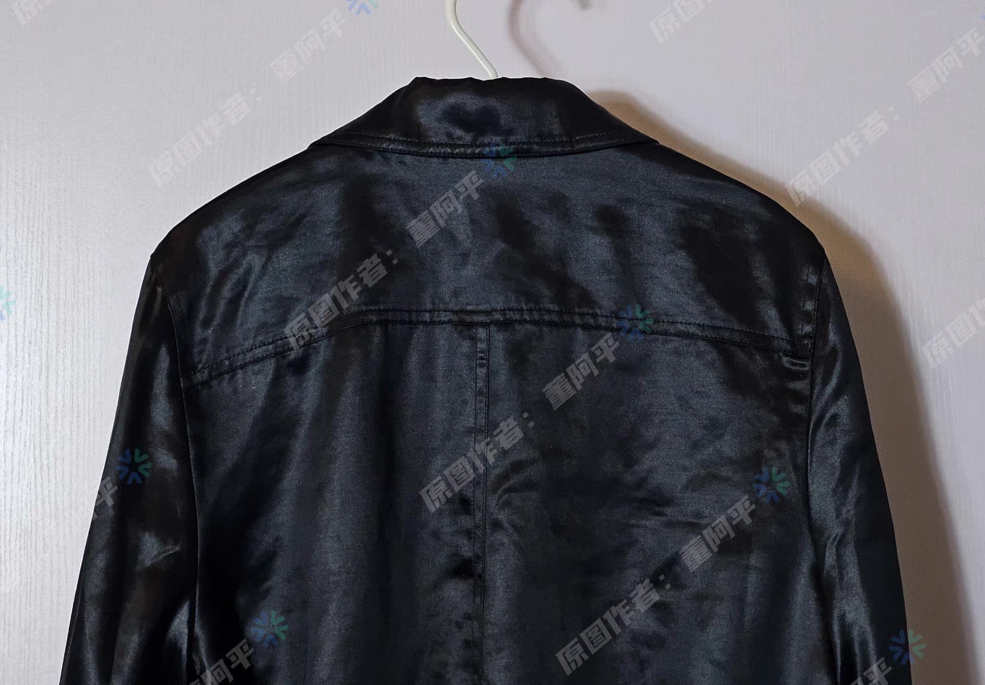 Saint Laurent Paris Black Satin Bomber Jacket with Zip Front & Pockets Size US S / EU 44-46 / 1 - 4 Thumbnail