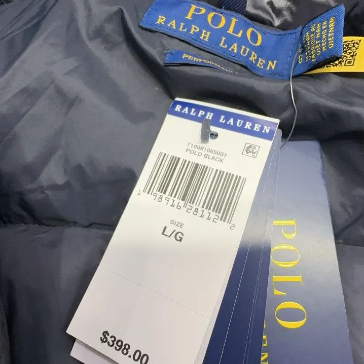 Polo Ralph Lauren Polo Ralph Lauren Men's Black Fitted Down Jacket Size US L / EU 52-54 / 3 - 5 Thumbnail