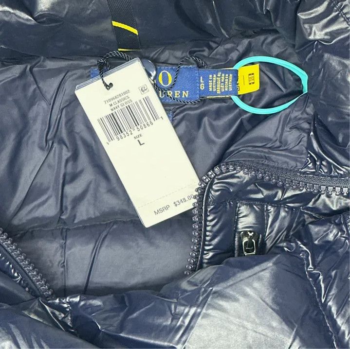 Polo Ralph Lauren Polo Ralph Lauren Blue Pony Embroidered Hooded Down Jacket Size US L / EU 52-54 / 3 - 2 Thumbnail