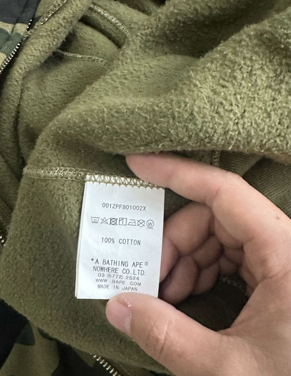 Bape Green Camo Tiger Face Zip-Up Hoodie Size US XL / EU 56 / 4 - 4 Thumbnail