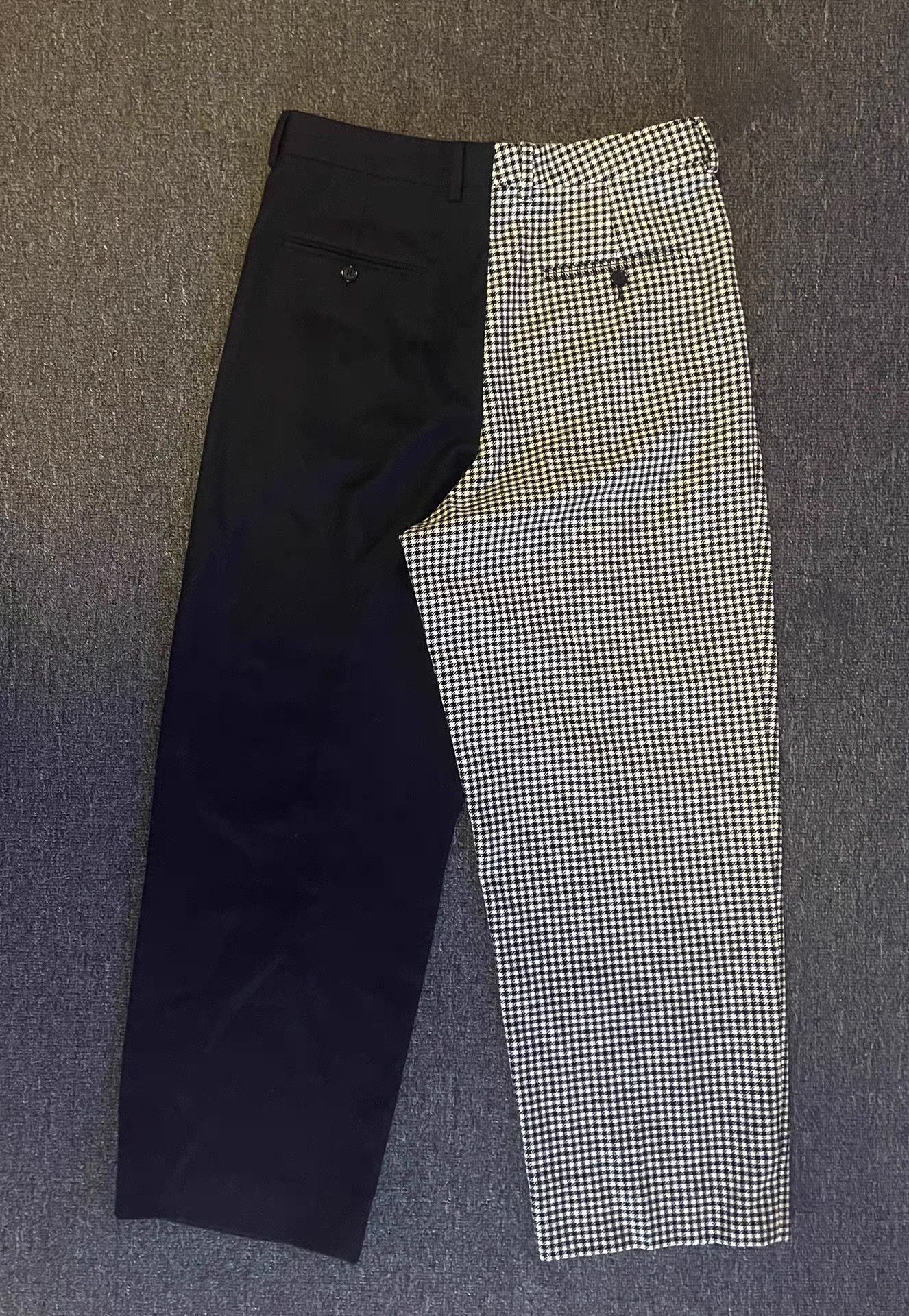 Celine Two-Tone Houndstooth & Solid Casual Pants Size US 32 / EU 48 - 3 Thumbnail