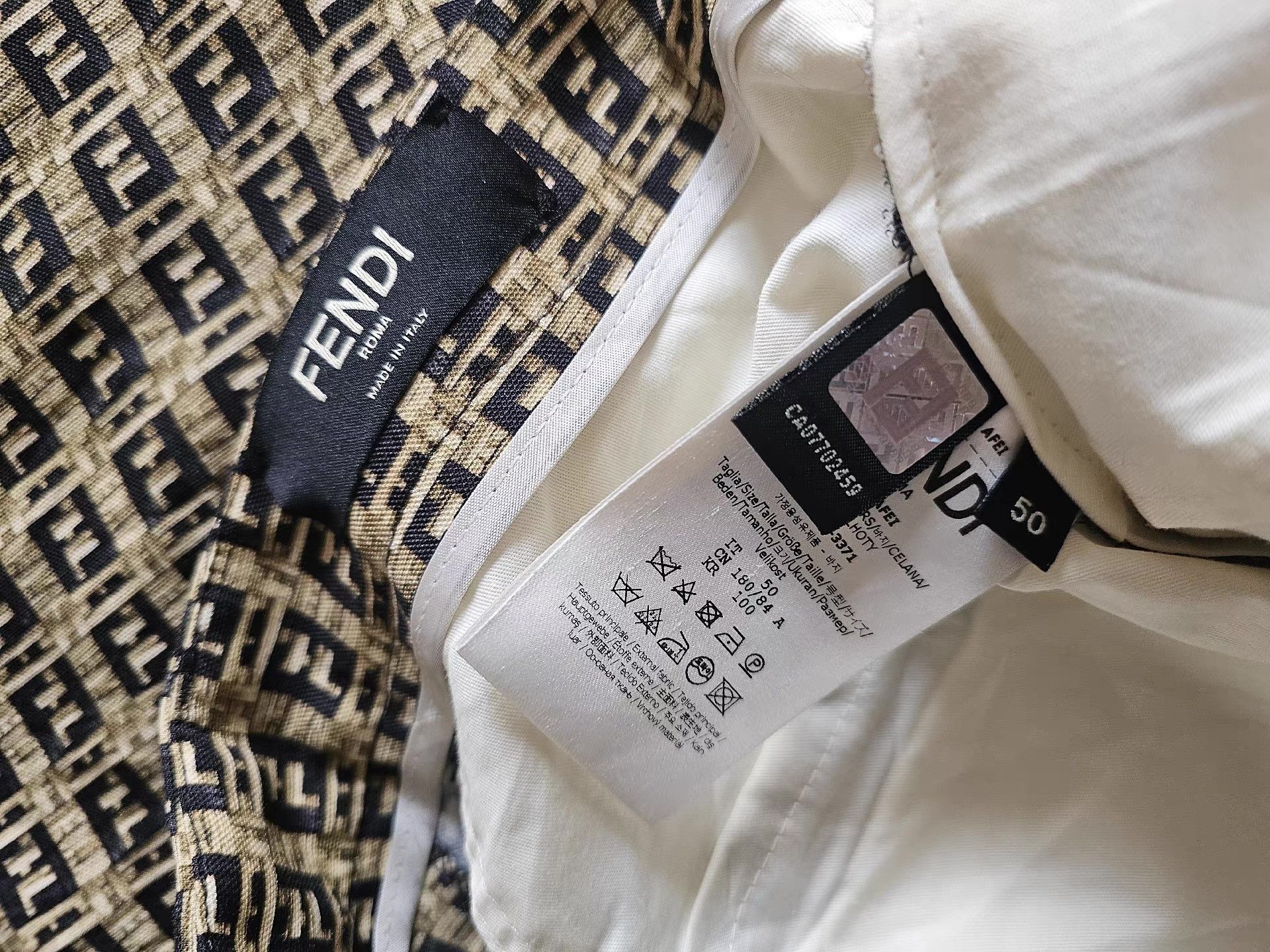 Fendi Yellow Patterned Casual Pants Size 34 Size US 34 / EU 50 - 5 Thumbnail