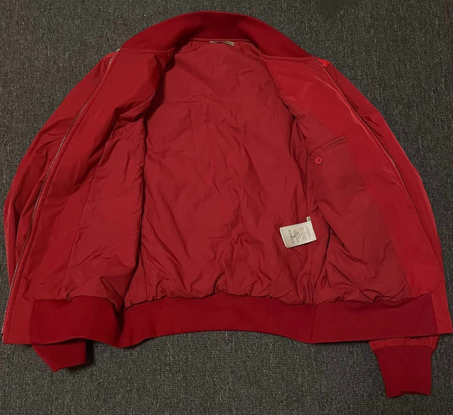 Bottega Veneta Red Bomber Jacket with Zip Closure - Size M Size US M / EU 48-50 / 2 - 6 Thumbnail
