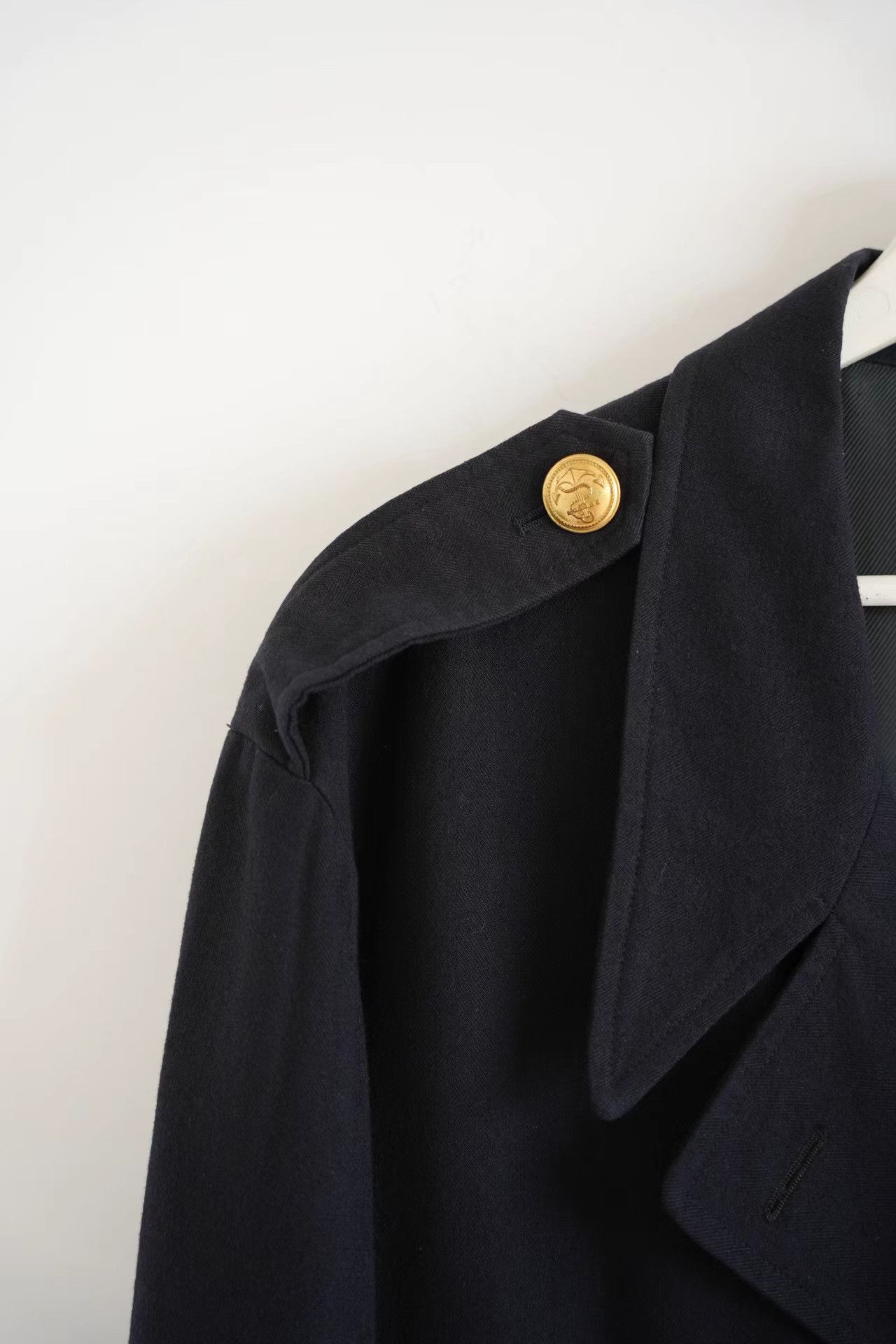 Yohji Yamamoto Blue Military-Style Long Coat Size US L / EU 52-54 / 3 - 5 Thumbnail