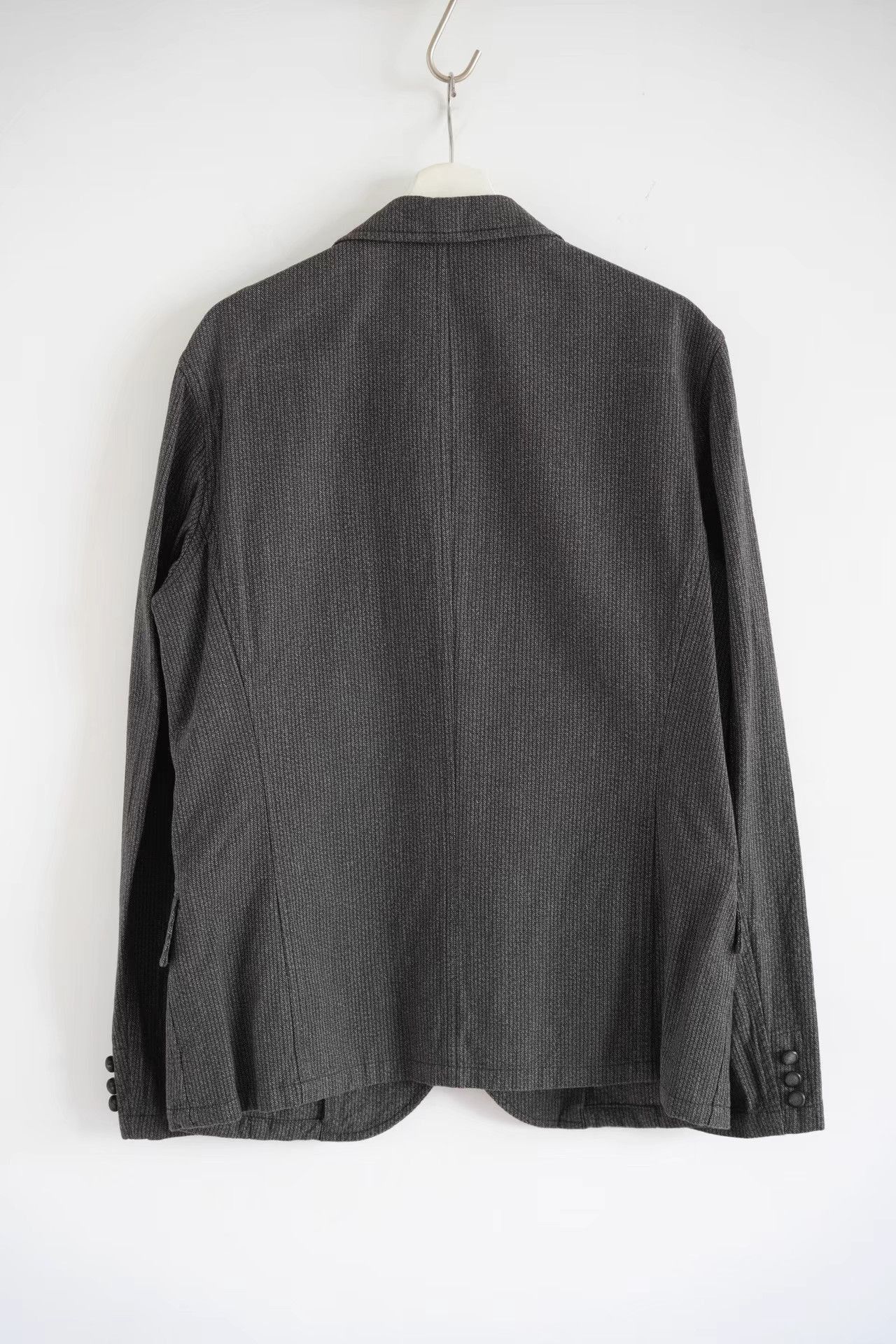 Yohji Yamamoto Gray Textured Blazer - Size L Size US L / EU 52-54 / 3 - 2 Thumbnail