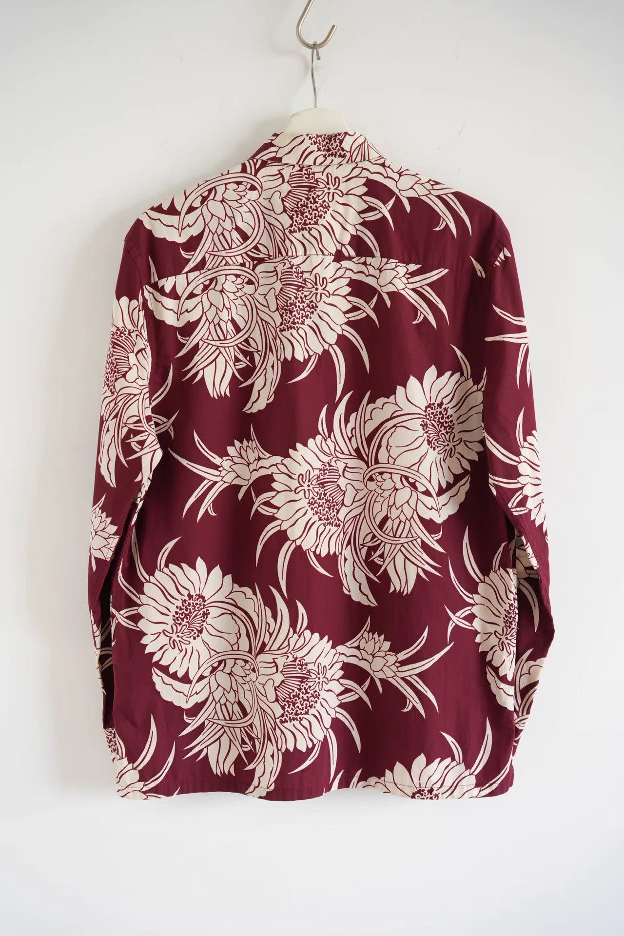 Prada Red Floral Print Long Sleeve Button-Up Shirt Size US XXS / EU 40 - 2 Thumbnail