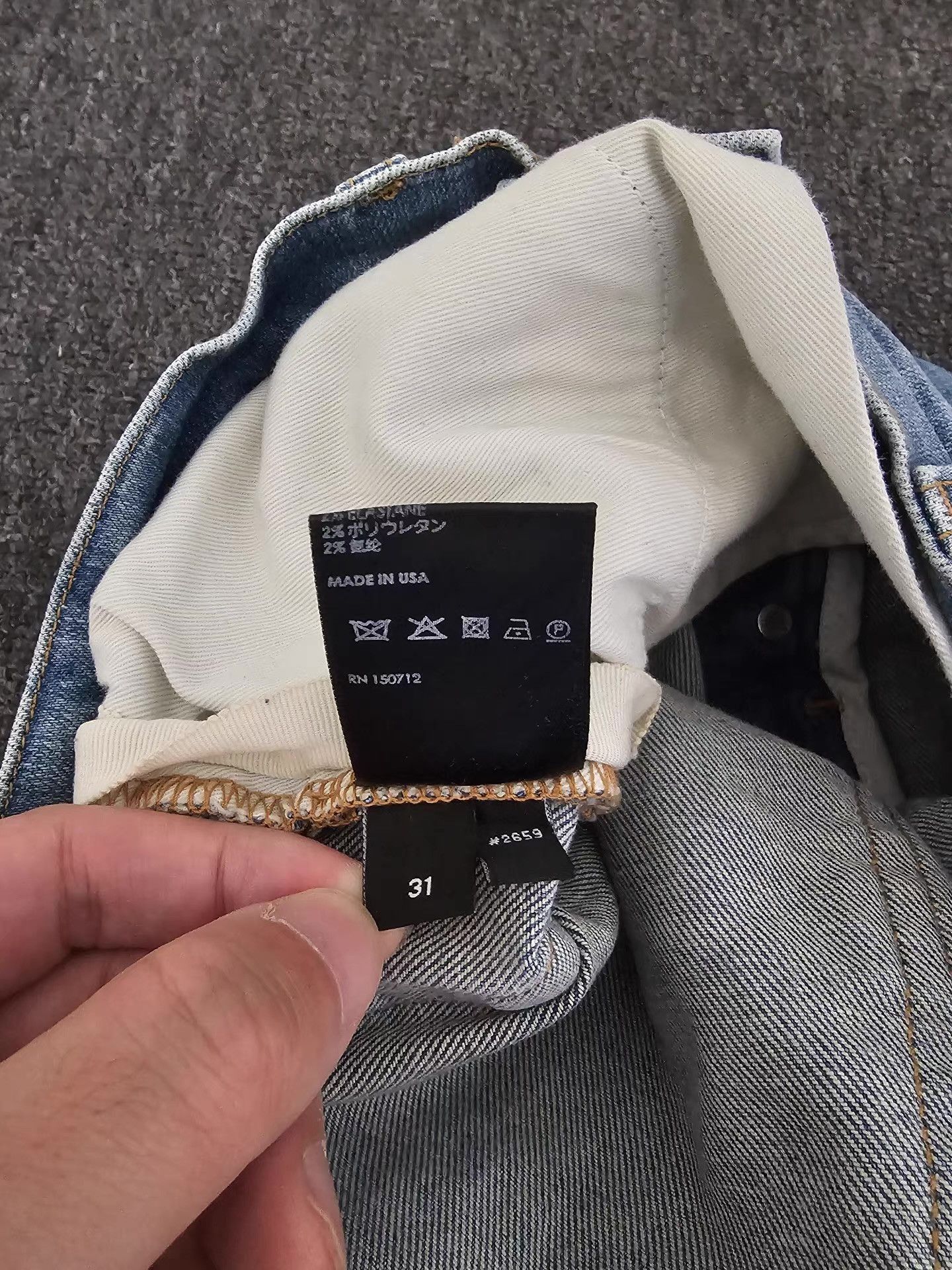 Amiri Blue Denim Jeans Size 34 Size US 34 / EU 50 - 7 Thumbnail