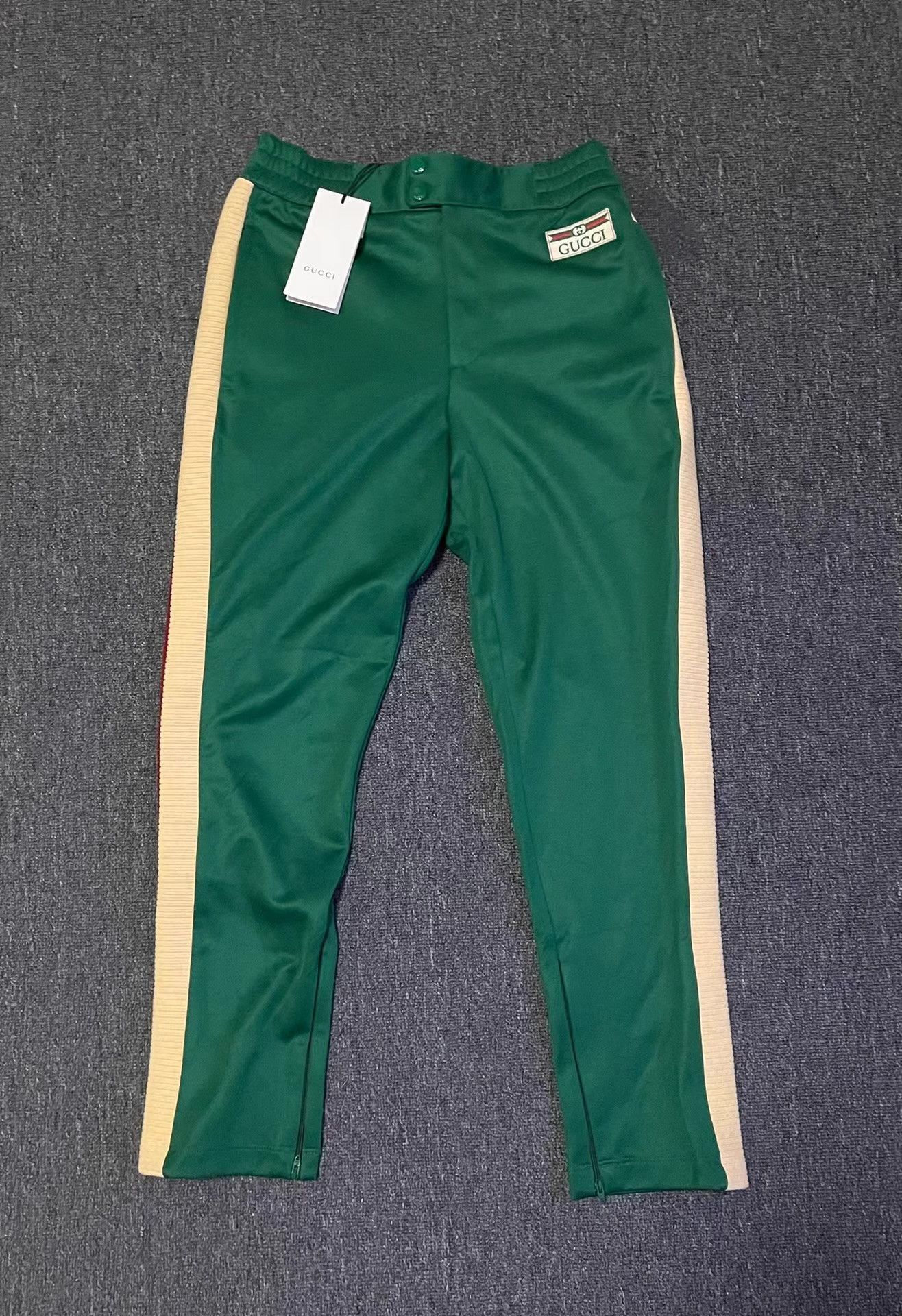 Gucci Green Tracksuit with Stripes and Zip Jacket Size US S / EU 44-46 / 1 - 5 Thumbnail