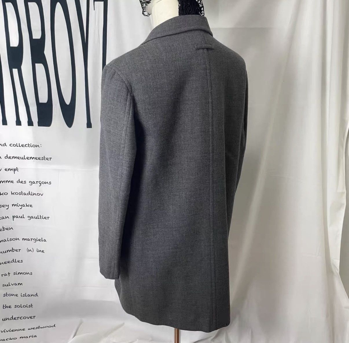 Jean Paul Gaultier Gray Double-Breasted Long Coat Size S Size US S / EU 44-46 / 1 - 5 Thumbnail