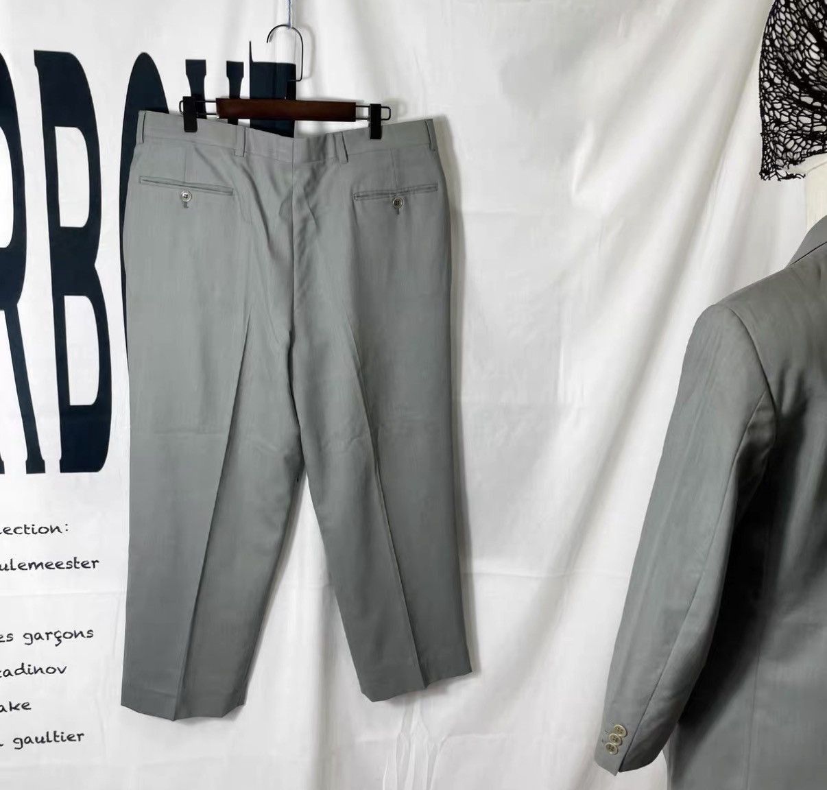 Valentino Gray Double-Breasted Suit Set Size M Size US M / EU 48-50 / 2 - 8 Thumbnail