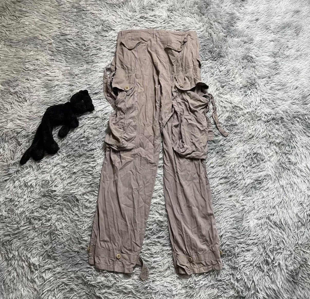Julius Gray Cargo Pants with Multiple Pockets Size 30 Size US 30 / EU 46 - 2 Thumbnail