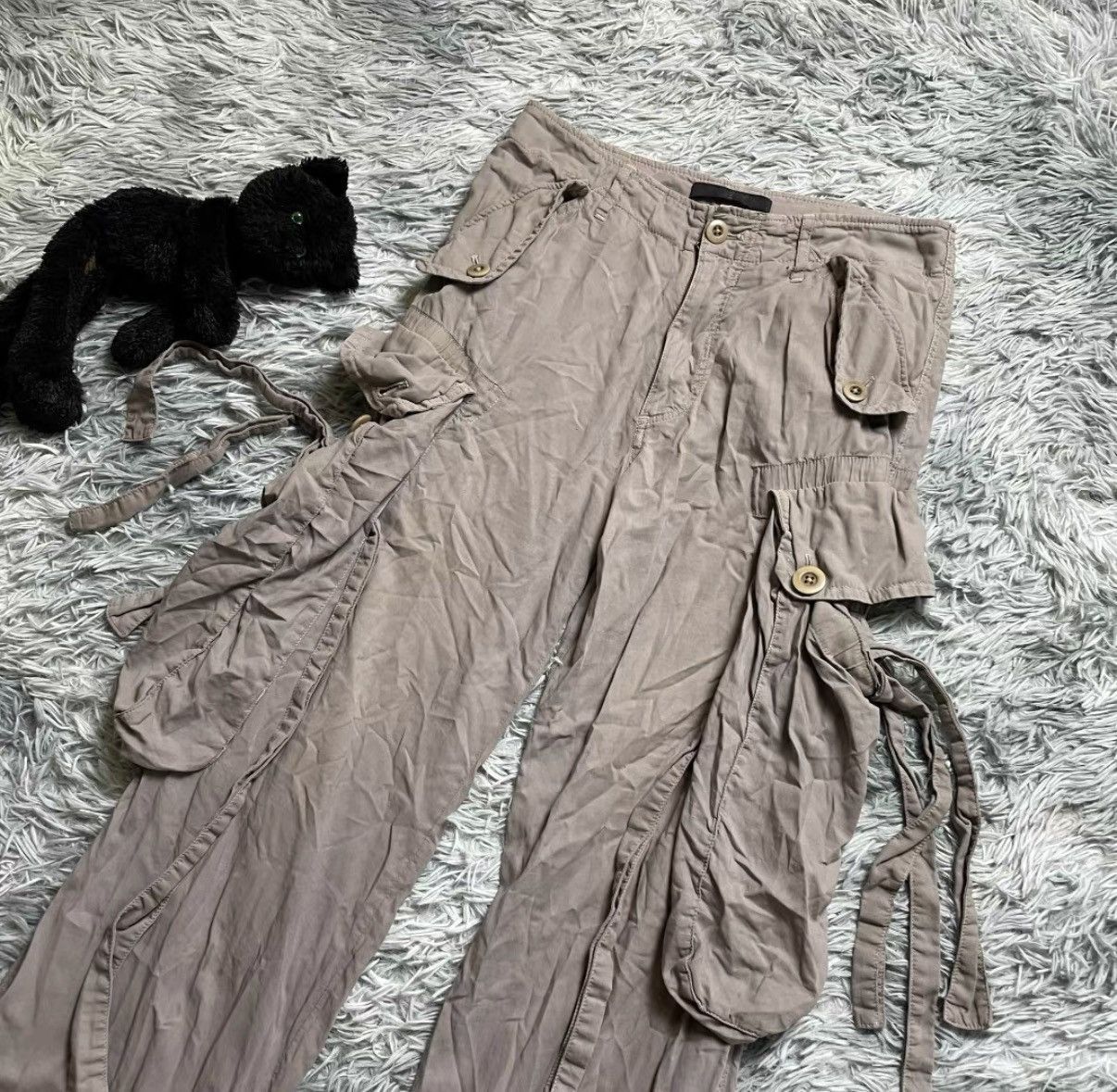 Julius Gray Cargo Pants with Multiple Pockets Size 30 Size US 30 / EU 46 - 3 Thumbnail