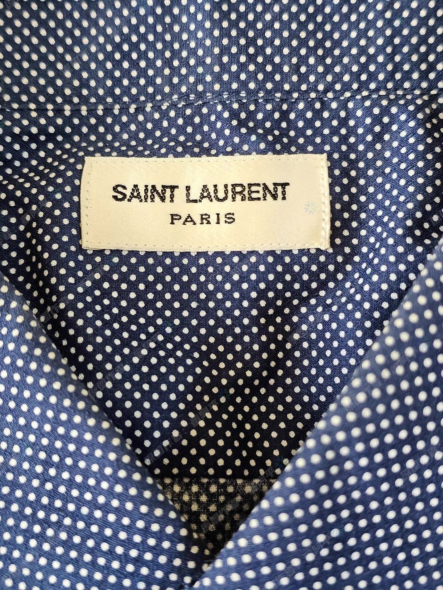 Saint Laurent Paris Blue Long-Sleeve Button-Up Shirt Size US XXS / EU 40 - 5 Thumbnail