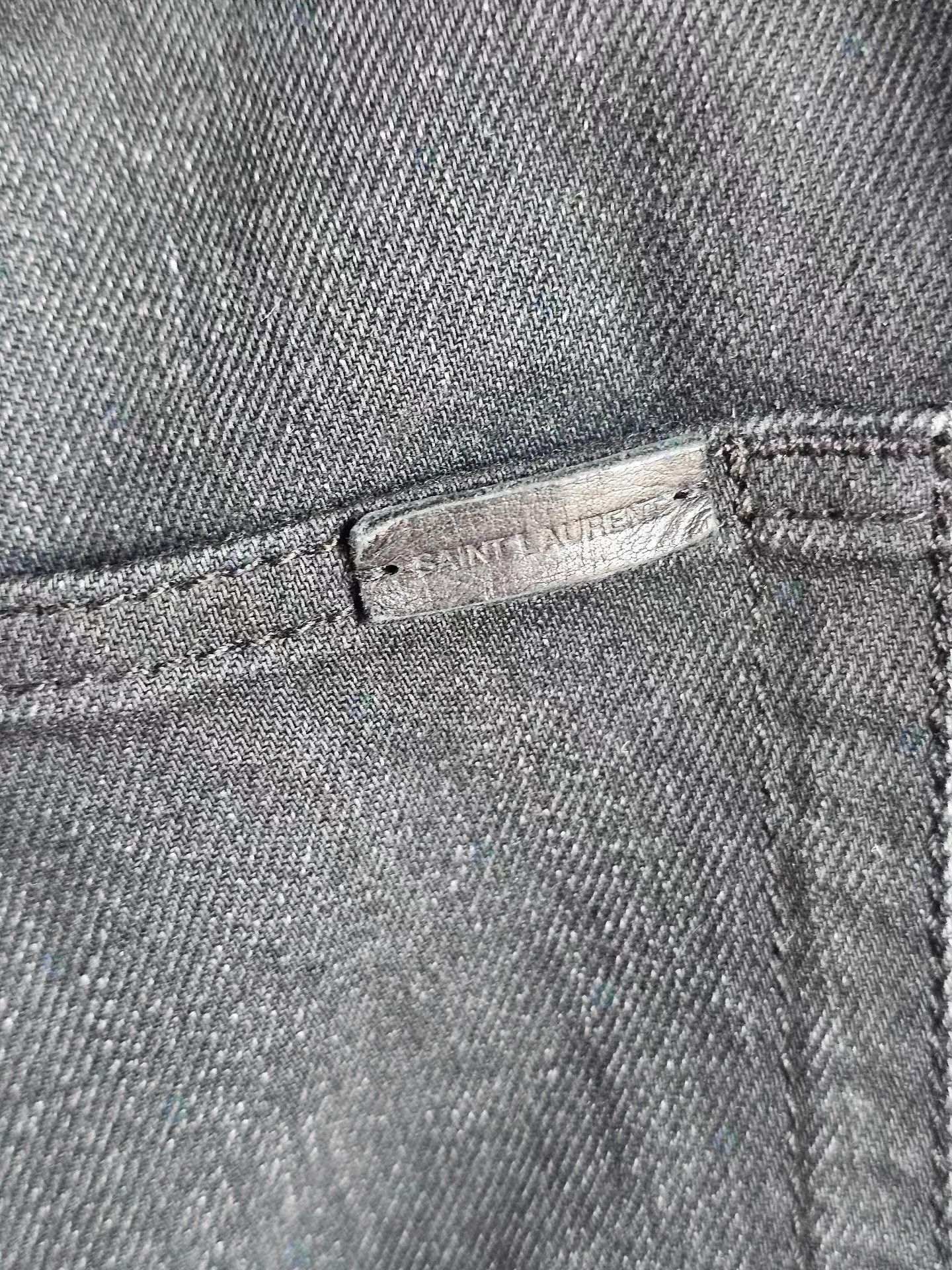 Saint Laurent Paris Black Denim Pants Size US 34 / EU 50 - 4 Thumbnail