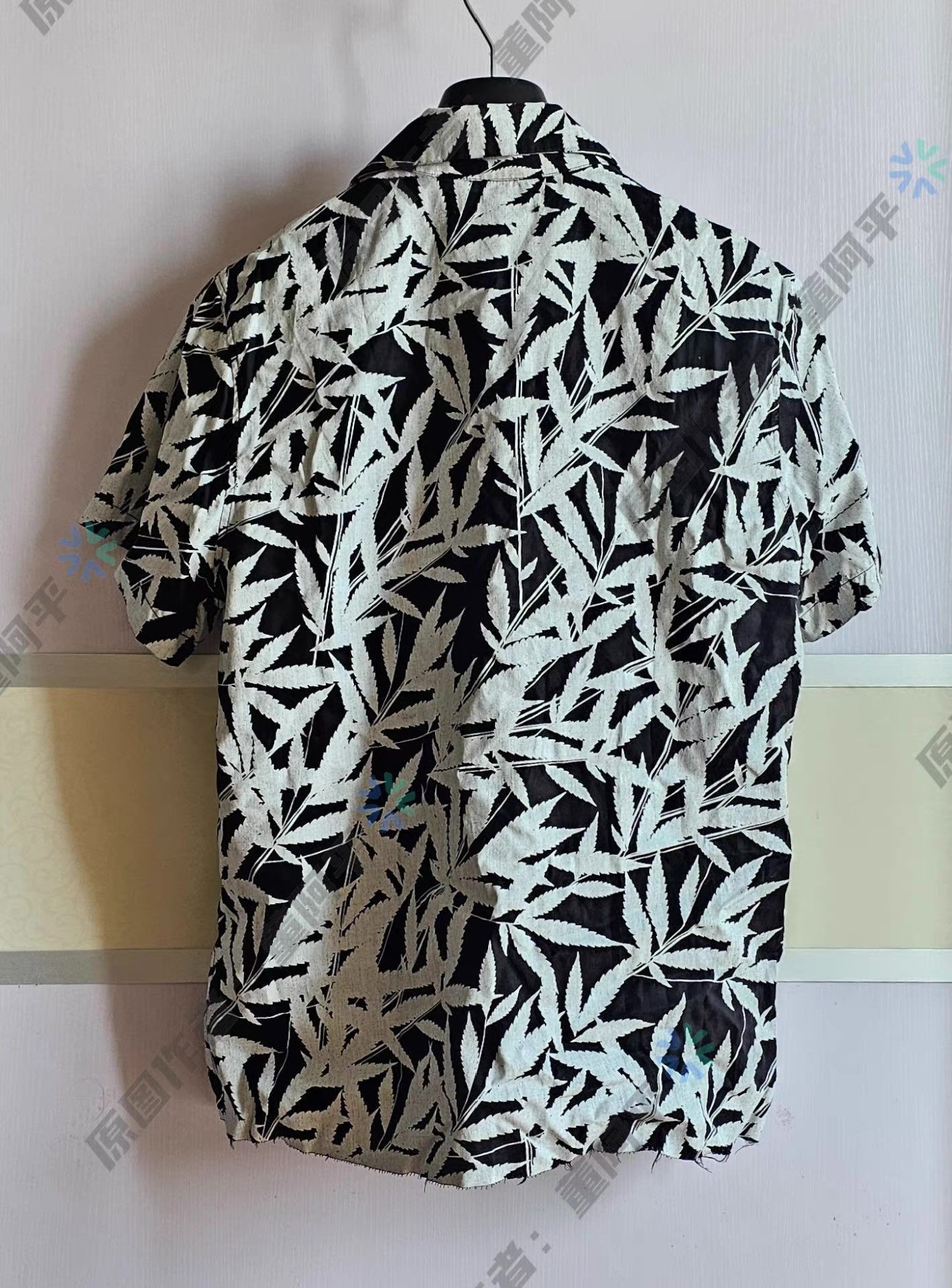 Amiri Leaf Print Short Sleeve Button-Up Shirt Size US L / EU 52-54 / 3 - 3 Thumbnail