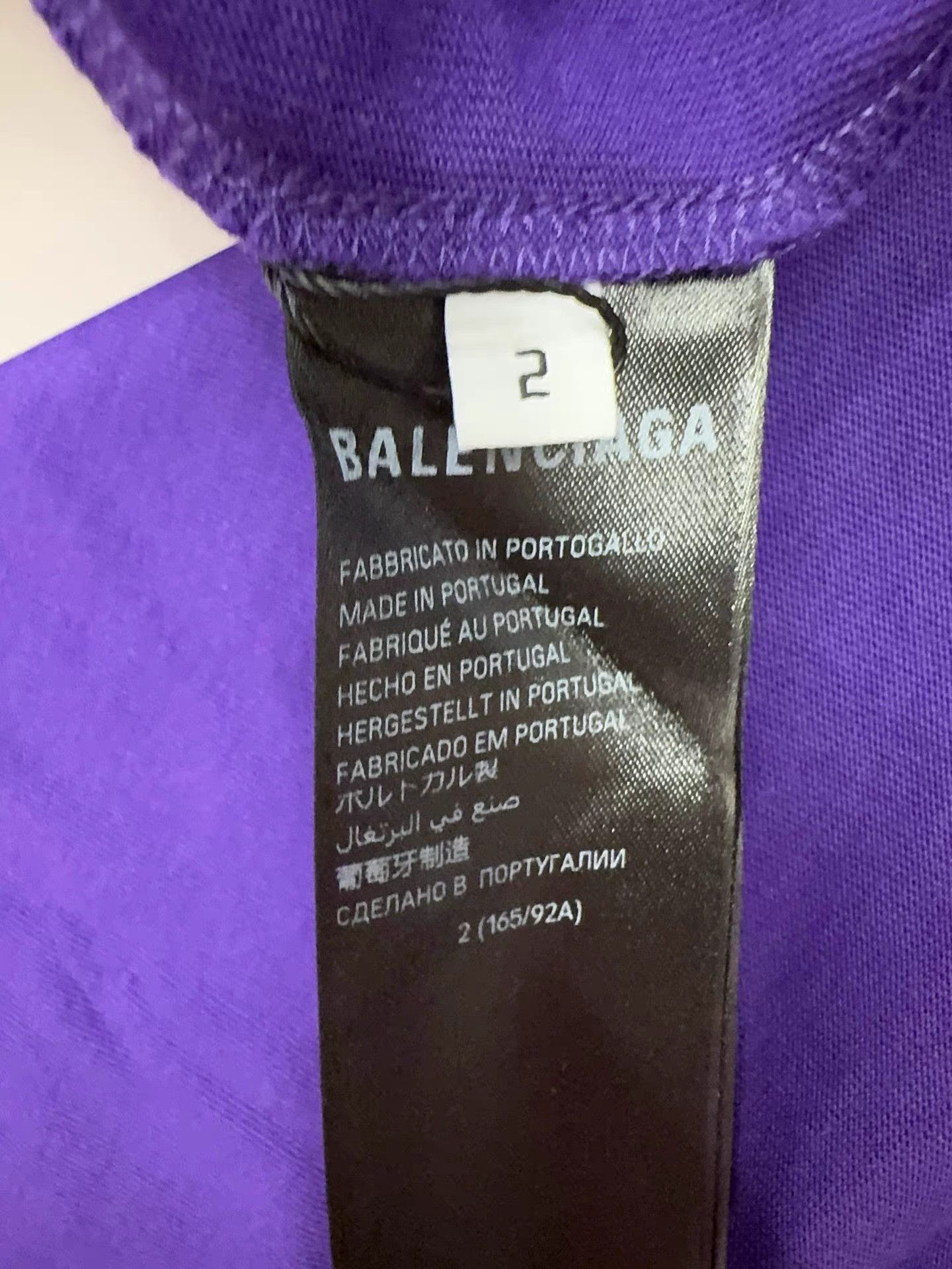 Balenciaga Purple Number 01 Short Sleeve Shirt Size US M / EU 48-50 / 2 - 4 Thumbnail