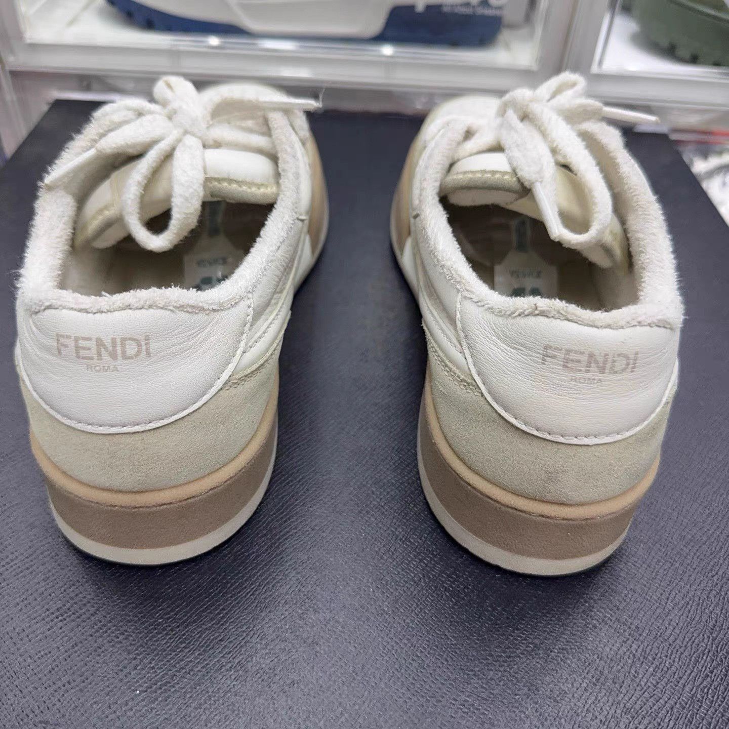 Fendi White Low-Top Sneakers Size 7 Size US 7 / EU 40 - 3 Thumbnail