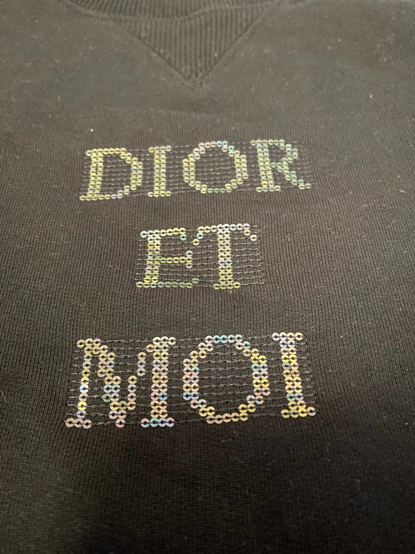 Dior Black Sweatshirt with Text Print - XS Size US XS / EU 42 / 0 - 5 Thumbnail