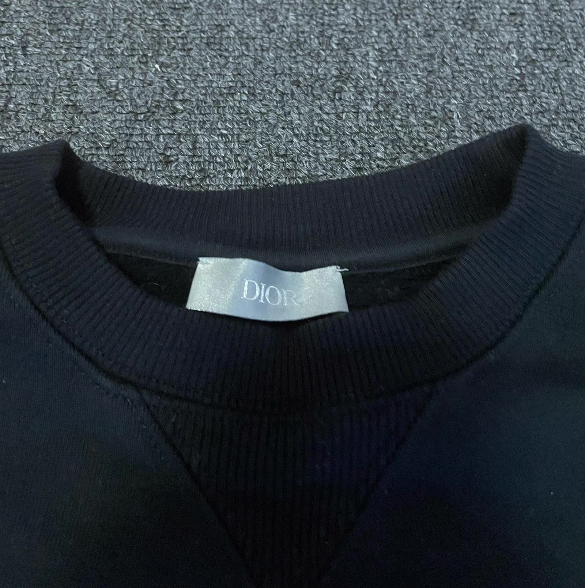 Dior Black Sweatshirt with Text Print - XS Size US XS / EU 42 / 0 - 2 Thumbnail