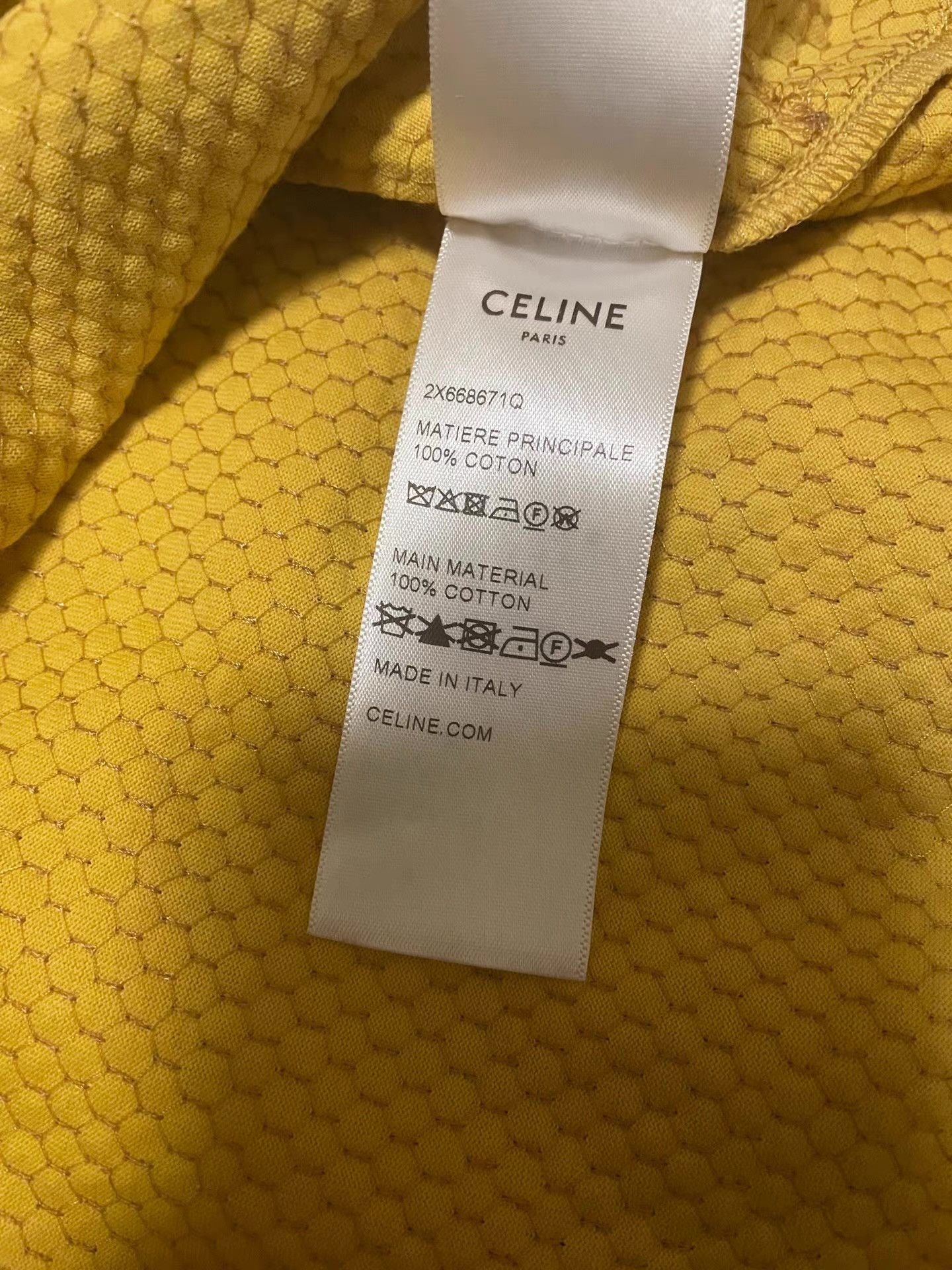 Celine Gold Sequin Long Sleeve High Neck Top Size M Size US M / EU 48-50 / 2 - 6 Thumbnail