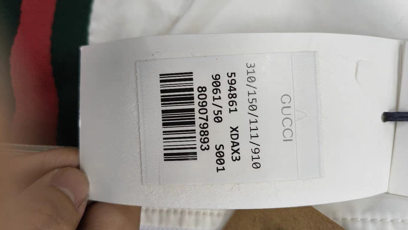 Gucci White Light Jacket with Striped Sleeves Size M Size US M / EU 48-50 / 2 - 5 Thumbnail
