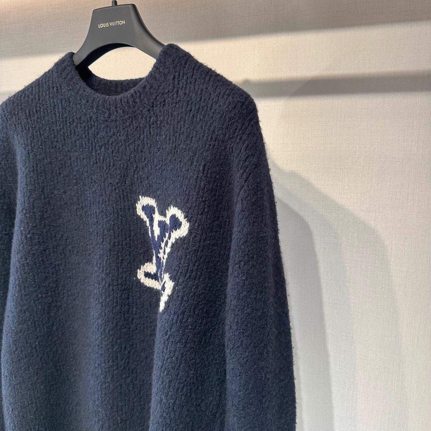 Louis Vuitton Blue XL Sweater with White Logo Size US XL / EU 56 / 4 - 3 Thumbnail
