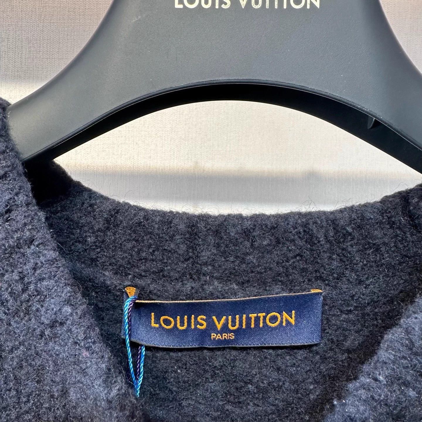 Louis Vuitton Blue XL Sweater with White Logo Size US XL / EU 56 / 4 - 4 Thumbnail