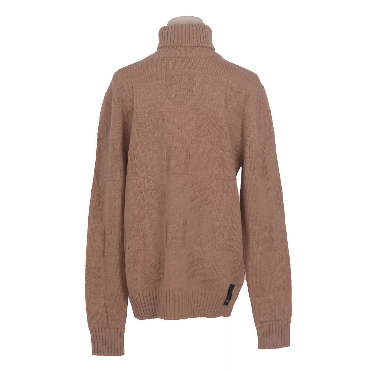 Fendi Turtleneck Sweater with Pattern, Multi Size US M / EU 48-50 / 2 - 5 Thumbnail