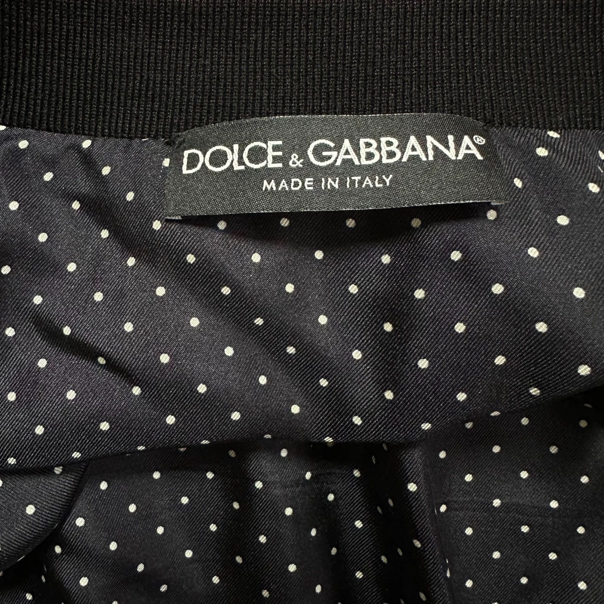 Dolce & Gabbana Red Musical Print Bomber Jacket Size US M / EU 48-50 / 2 - 5 Thumbnail