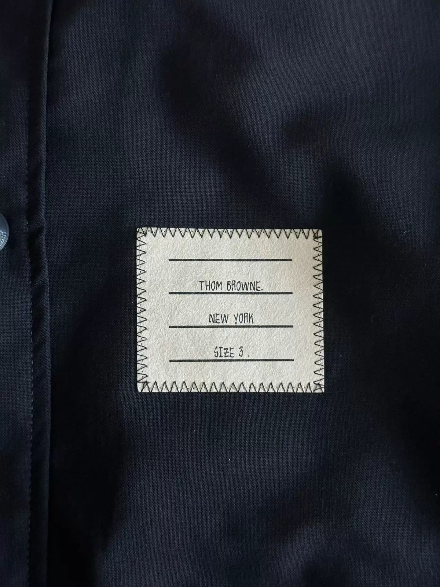 Thom Browne Black Long Sleeve Button-Up with Striped Sleeves Size US L / EU 52-54 / 3 - 4 Thumbnail