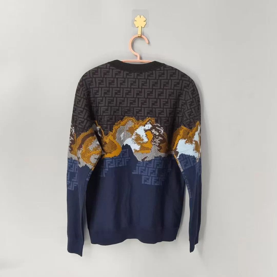 Fendi Multi Pattern Long Sleeve Sweater Size S Size US S / EU 44-46 / 1 - 2 Thumbnail