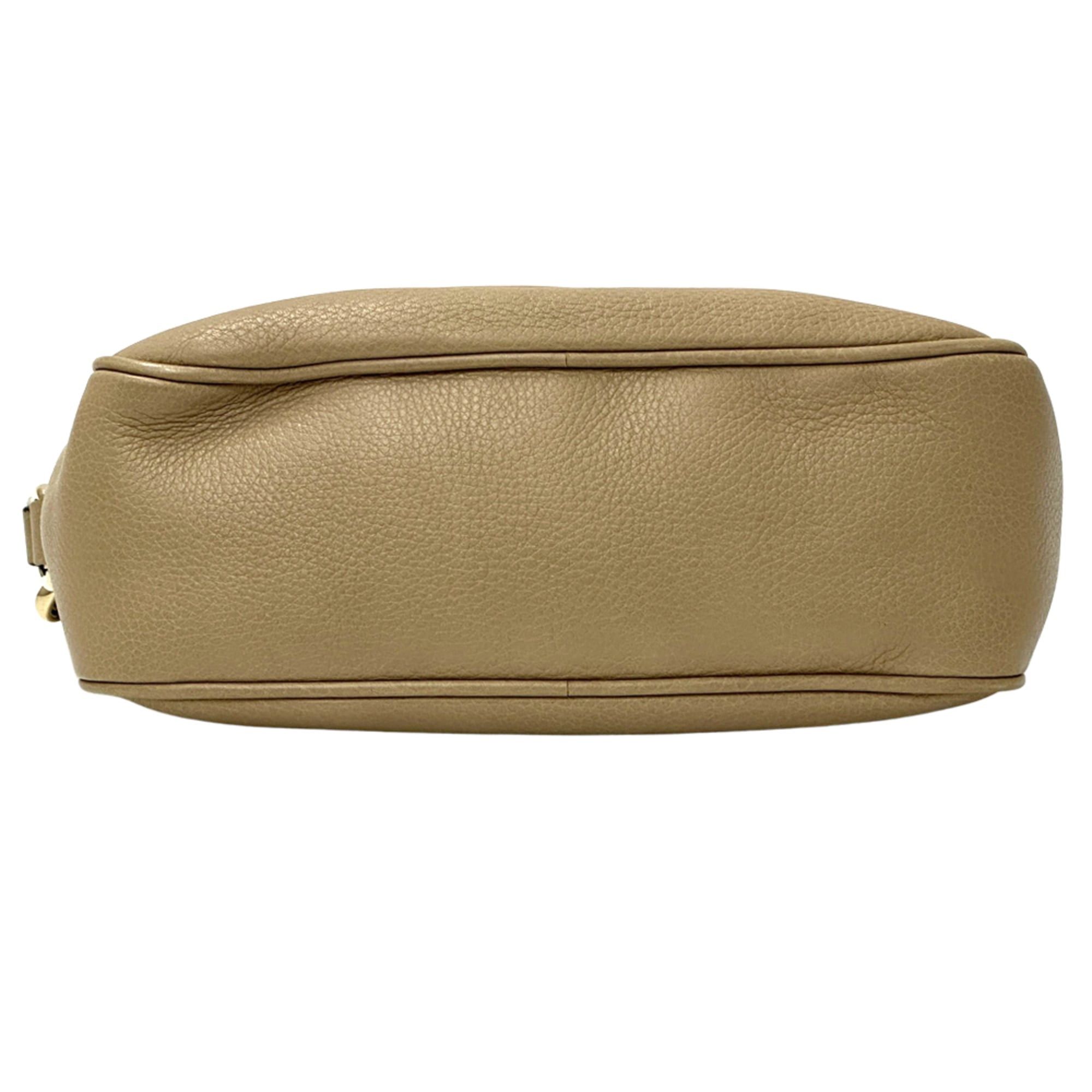 Gucci Gucci women's handbag, Interlocking G design, leather shoulder bag, Soho style, beige, 308364, with tassel, crossbody style. Size ONE SIZE - 3 Thumbnail