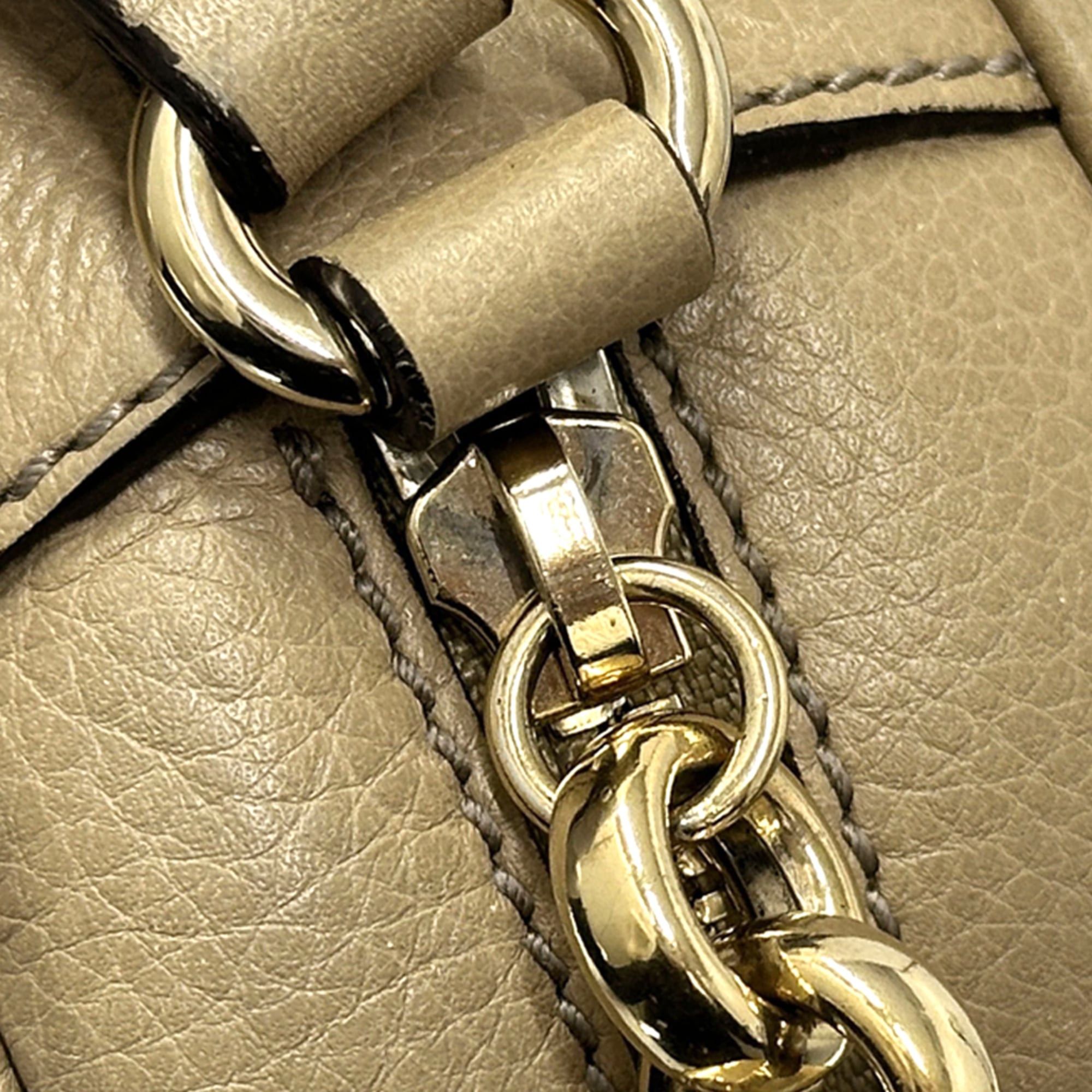 Gucci Gucci women's handbag, Interlocking G design, leather shoulder bag, Soho style, beige, 308364, with tassel, crossbody style. Size ONE SIZE - 10 Thumbnail