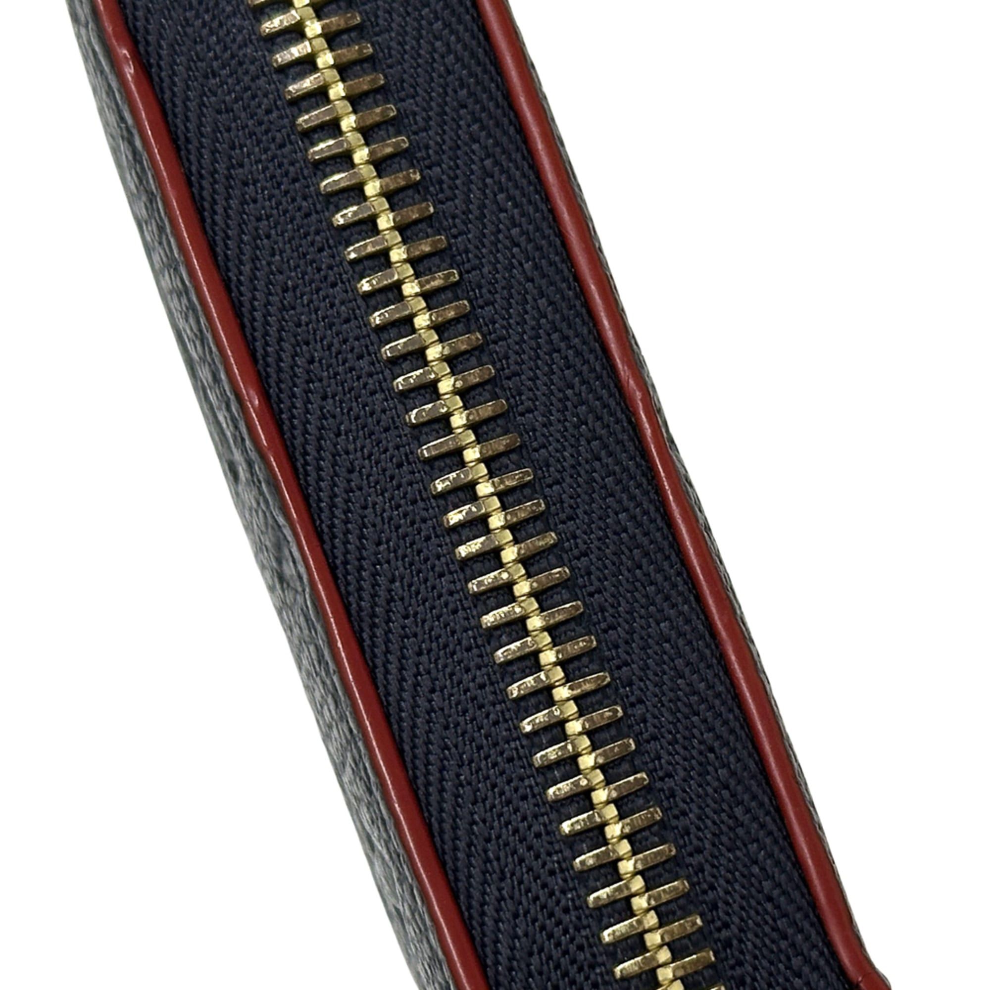 Louis Vuitton Louis Vuitton Monogram Empreinte Women's Long Wallet Zippy Marine Rouge M62121 Navy Red Round Zipper Size ONE SIZE - 10 Thumbnail