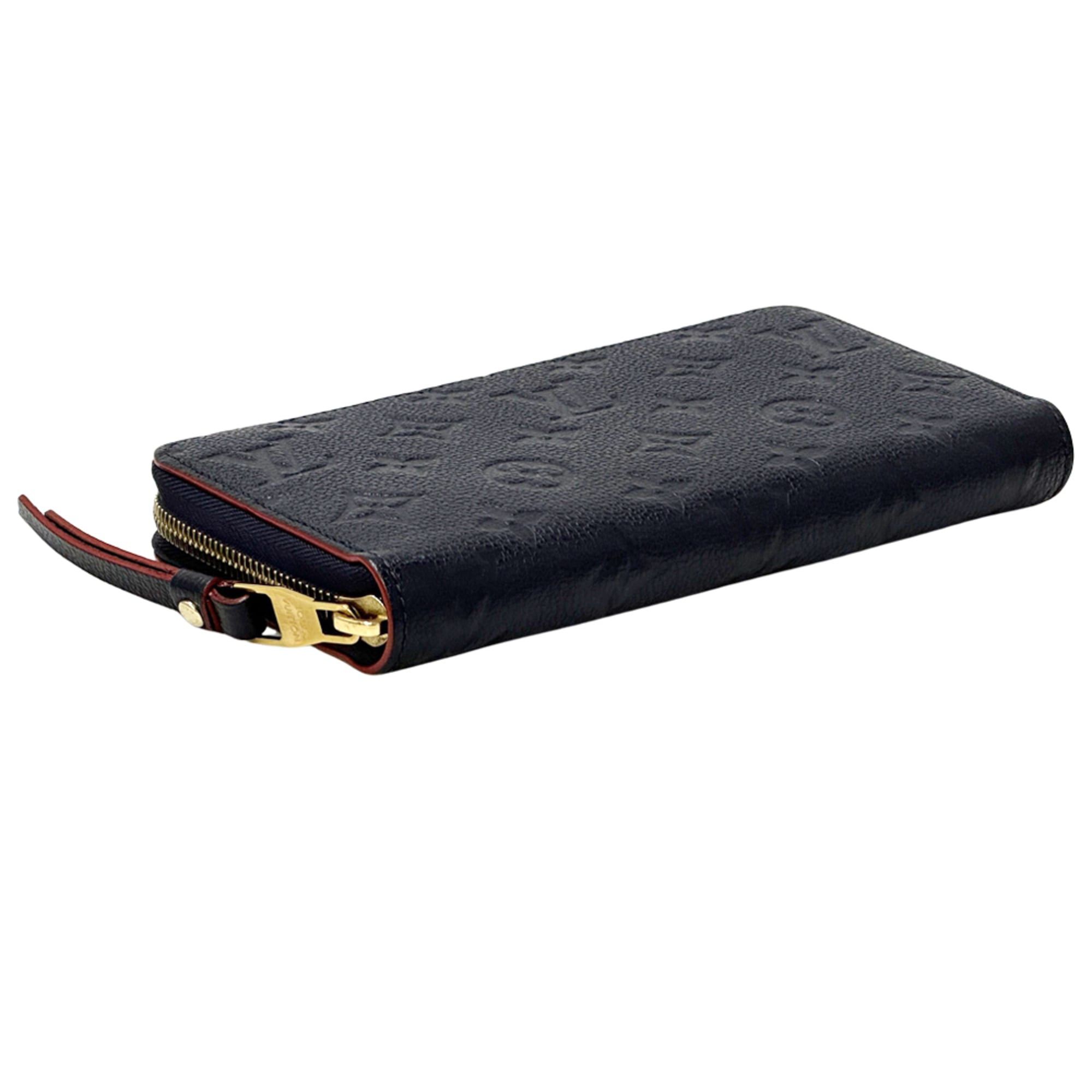 Louis Vuitton Louis Vuitton Monogram Empreinte Women's Long Wallet Zippy Marine Rouge M62121 Navy Red Round Zipper Size ONE SIZE - 3 Thumbnail