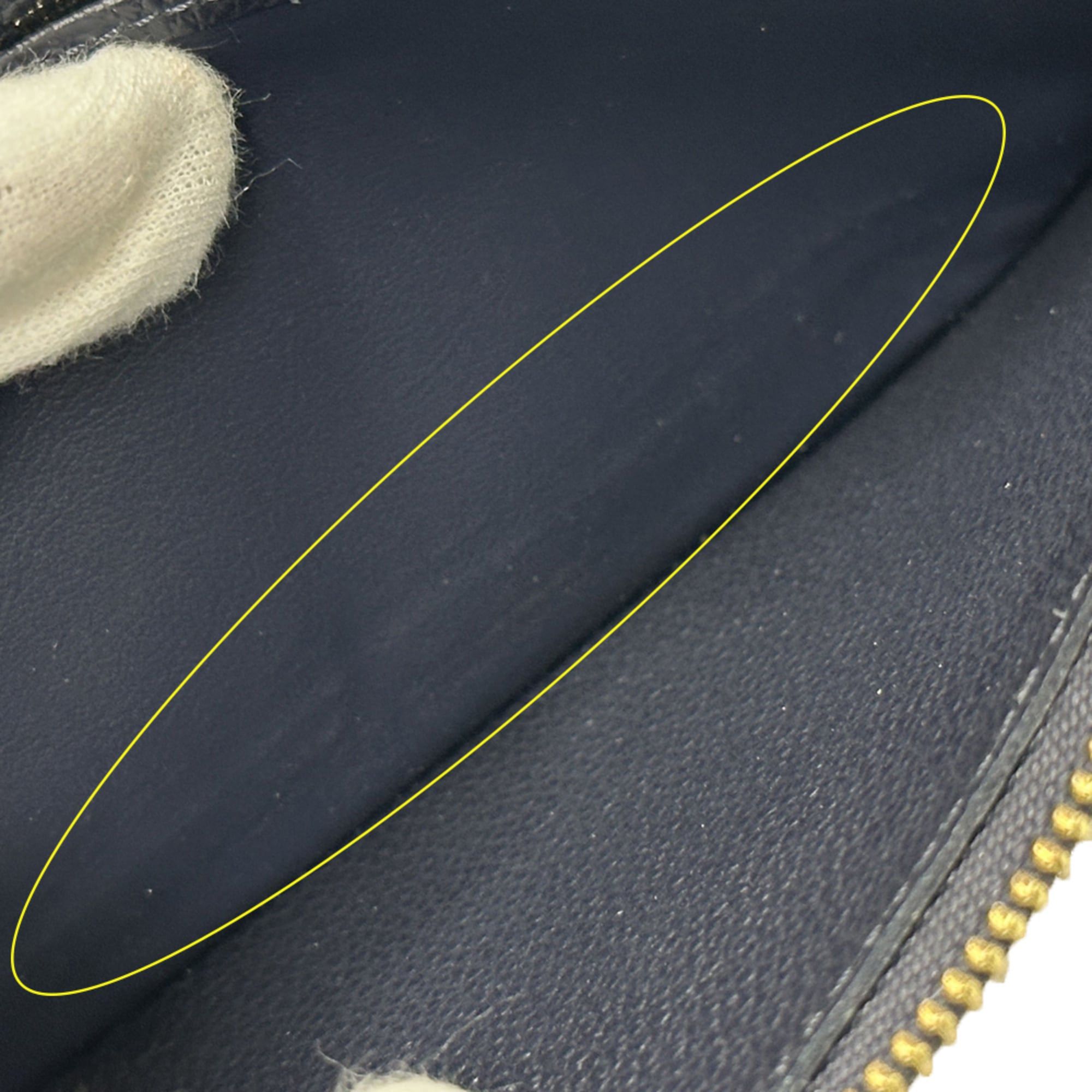 Louis Vuitton Louis Vuitton Monogram Empreinte Women's Long Wallet Zippy Marine Rouge M62121 Navy Red Round Zipper Size ONE SIZE - 6 Thumbnail
