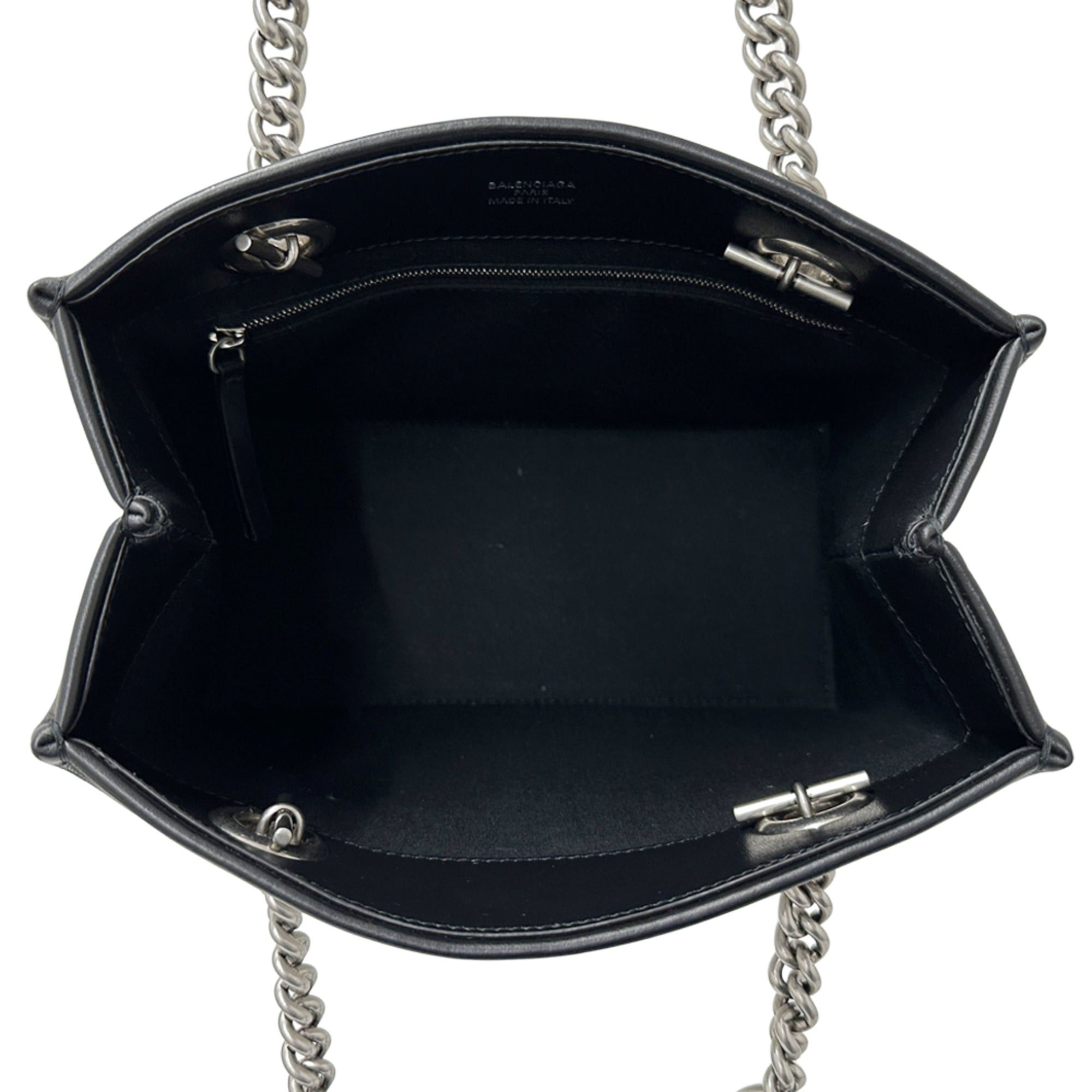 Balenciaga Balenciaga handbag for women and men, brand name tote bag, canvas, duty-free, chain natural black, shoulder handbag. Size ONE SIZE - 5 Thumbnail