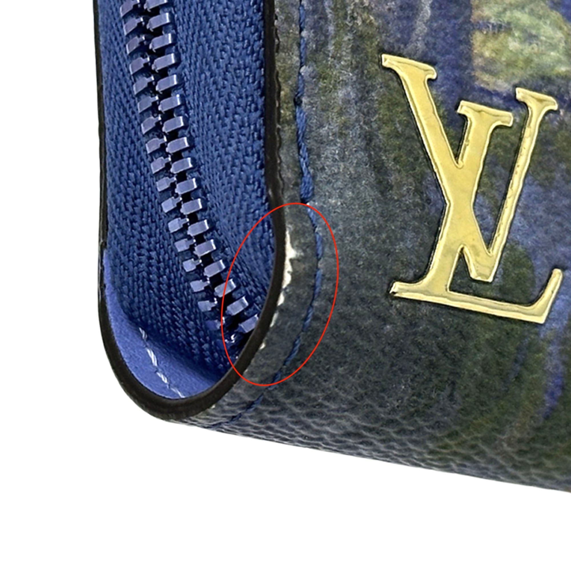 Louis Vuitton Louis Vuitton Wallet Certi Women's Brand Long Zippy Blue M64631 Monet Water Lilies Masters Collection Size ONE SIZE - 15 Thumbnail