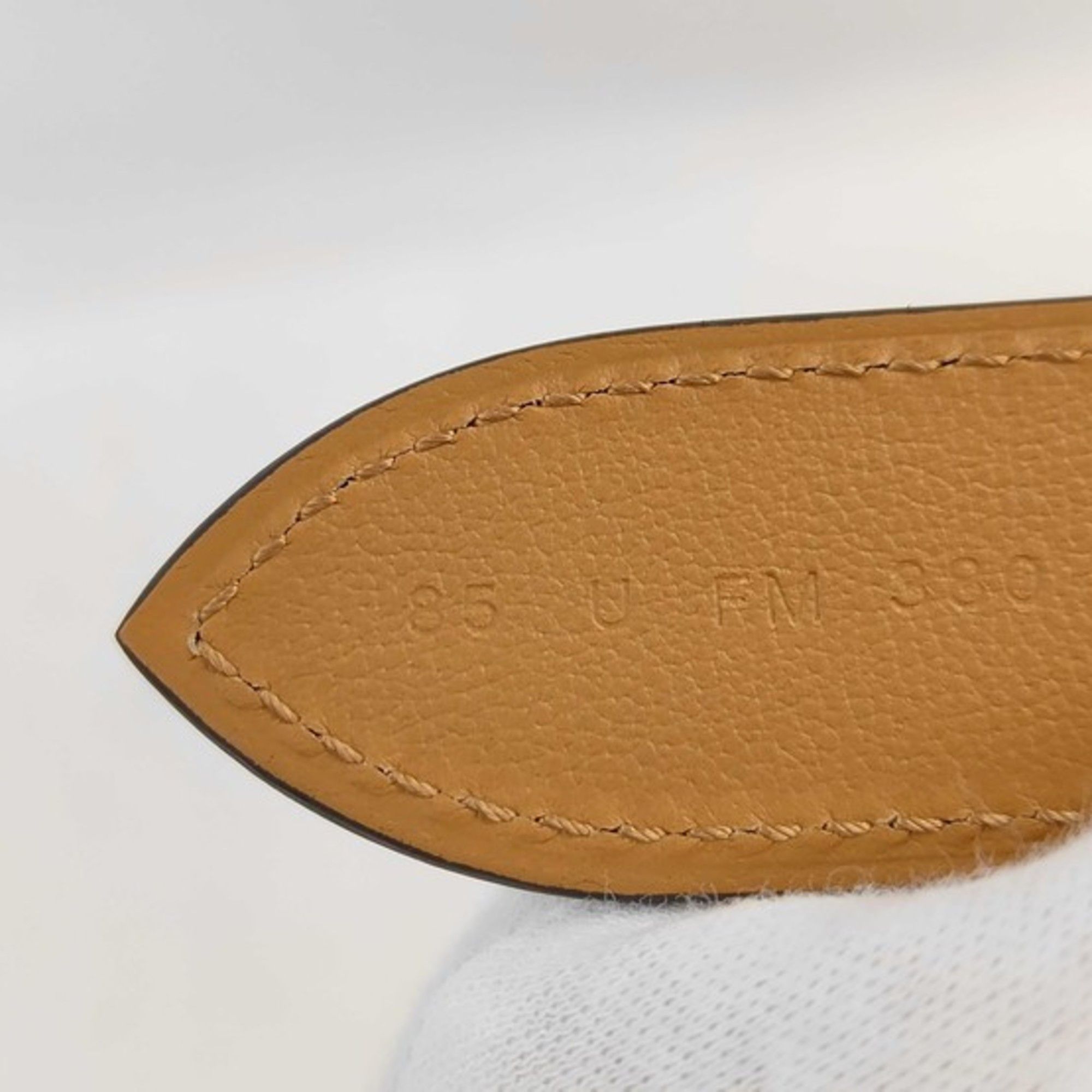 Hermes HERMES Andy 26 Belt, Blue Indigo Gold Leather, Men's & Women's Size ONE SIZE - 7 Thumbnail