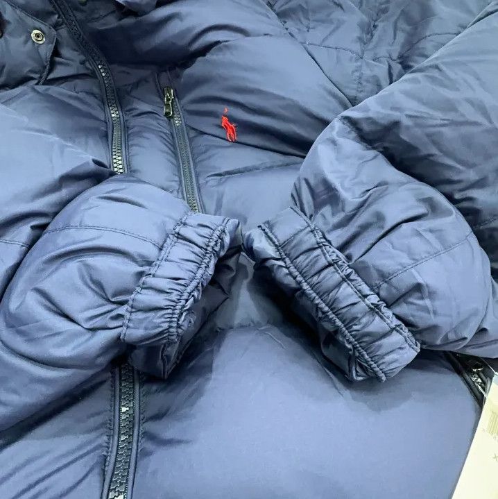 Polo Ralph Lauren Polo Ralph Lauren Solid Logo Embroidered Hooded Down Jacket Size US XXL / EU 58 / 5 - 8 Thumbnail