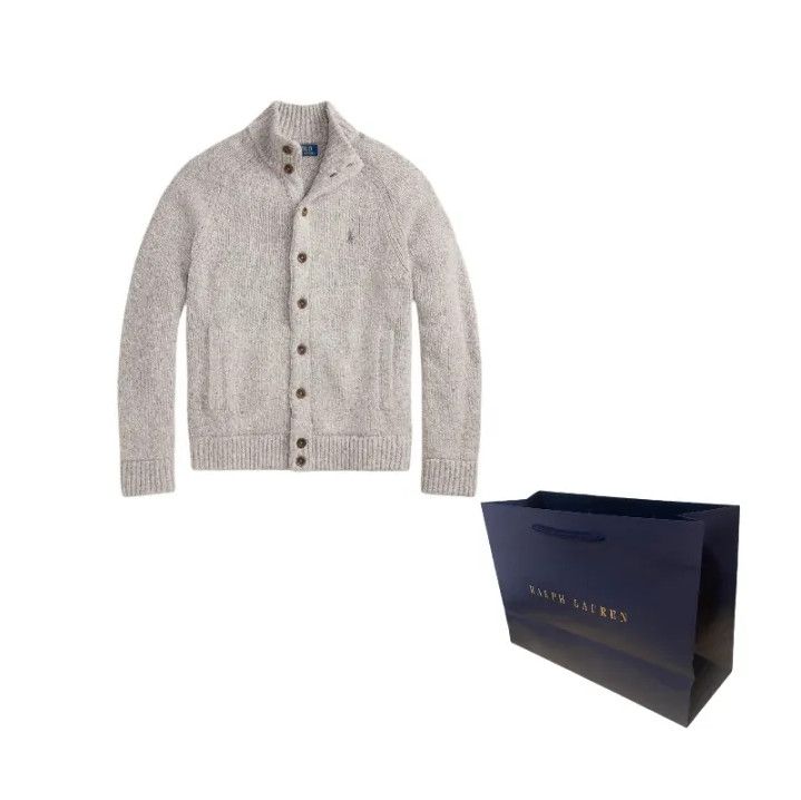 Polo Ralph Lauren Polo Ralph Lauren Men's Rib-Knit Half-High Neck Cardigan Size US M / EU 48-50 / 2 - 2 Thumbnail