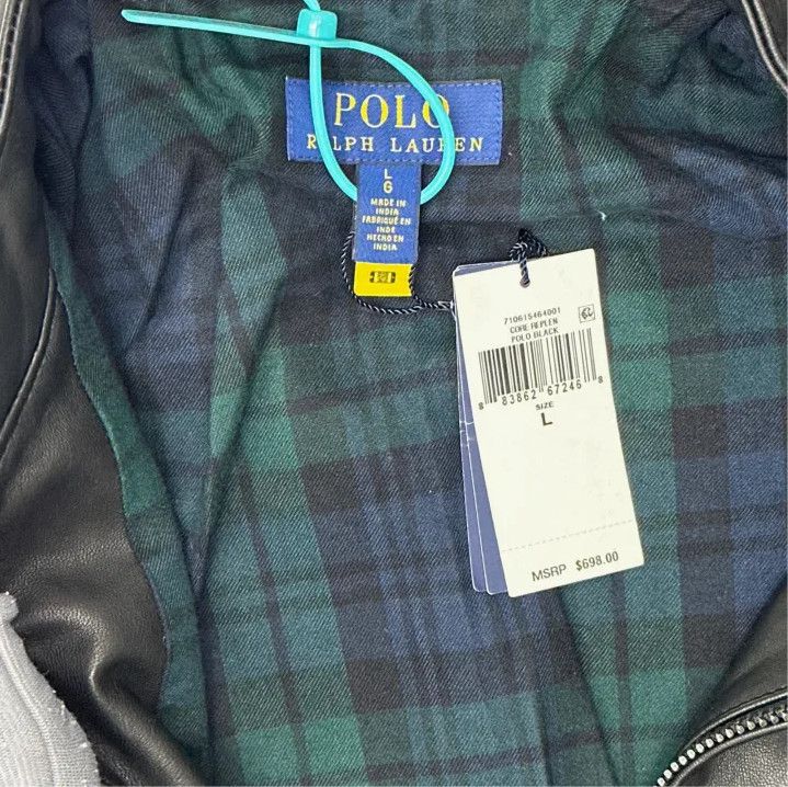Polo Ralph Lauren Polo Ralph Lauren Men's Black Leather Moto Jacket Size US L / EU 52-54 / 3 - 2 Thumbnail