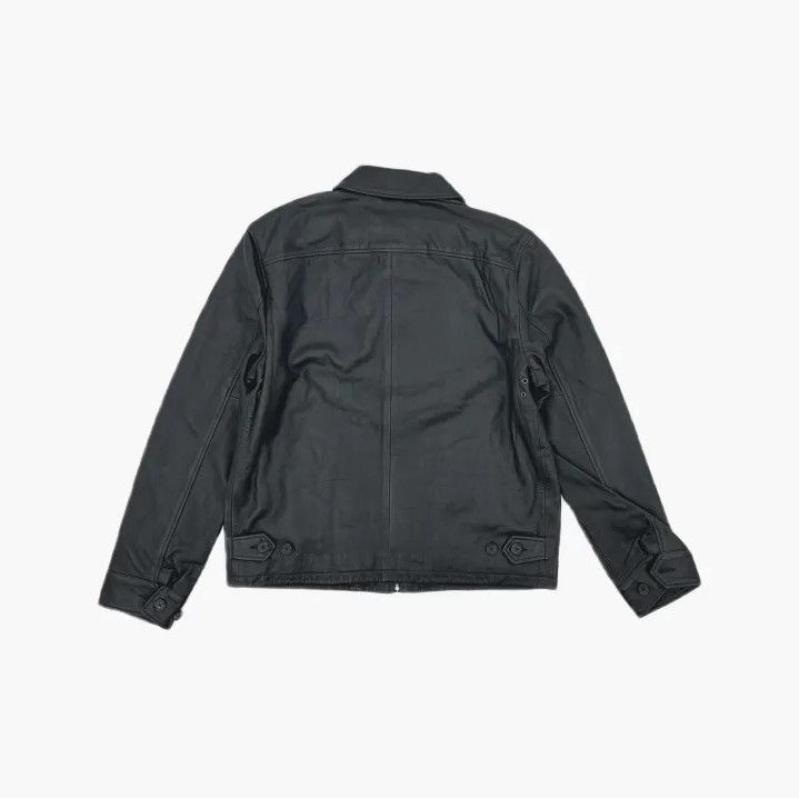 Polo Ralph Lauren Polo Ralph Lauren Men's Black Leather Zip Jacket Size US M / EU 48-50 / 2 - 3 Thumbnail