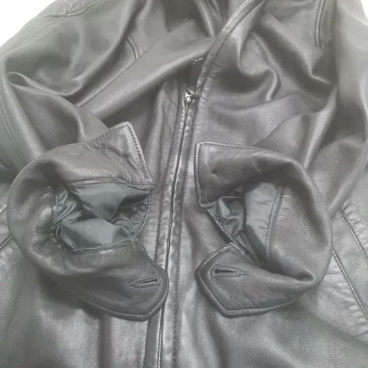 Polo Ralph Lauren Polo Ralph Lauren Men's Black Leather Jacket Size US XS / EU 42 / 0 - 6 Thumbnail