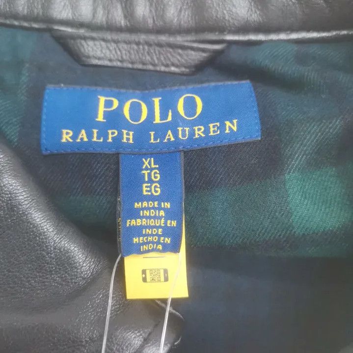 Polo Ralph Lauren Polo Ralph Lauren Men's Black Leather Jacket Size US XL / EU 56 / 4 - 2 Thumbnail