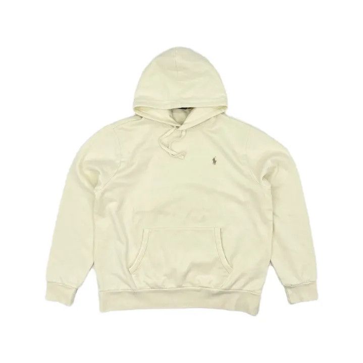 Polo Ralph Lauren Ralph Lauren Men's Beige Solid Hooded Sweatshirt Size US XL / EU 56 / 4 - 2 Thumbnail