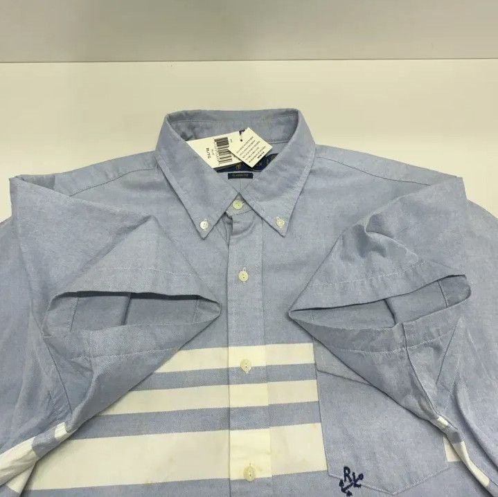Polo Ralph Lauren Ralph Lauren Striped Lapel Short-Sleeve Shirt Size US XL / EU 56 / 4 - 9 Thumbnail